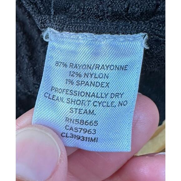 Classiques Entier Button Front Cardigan Top Size Small Women’s Black - Picture 5 of 8